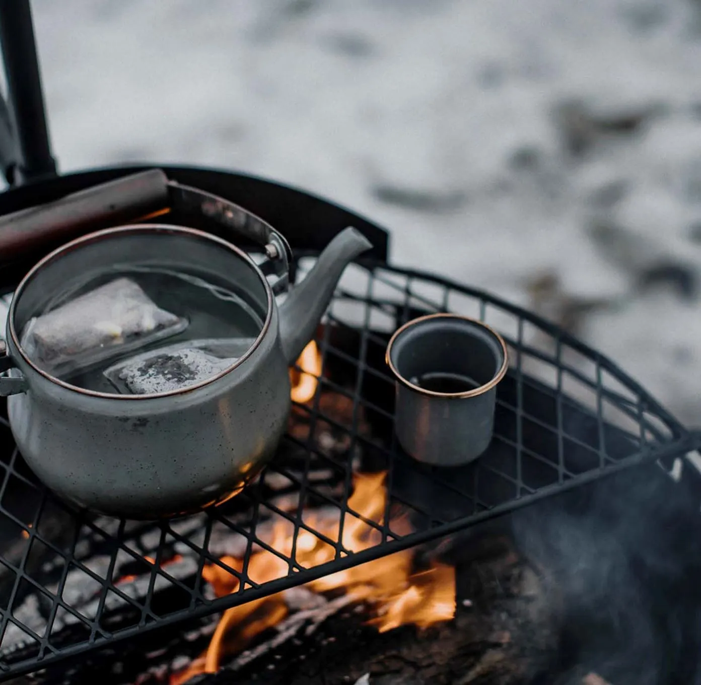 Enamelware Dining Collection - Slate Gray