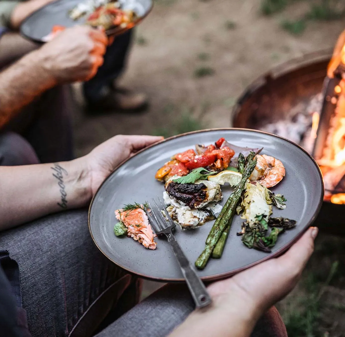 Enamelware Dining Collection - Slate Gray