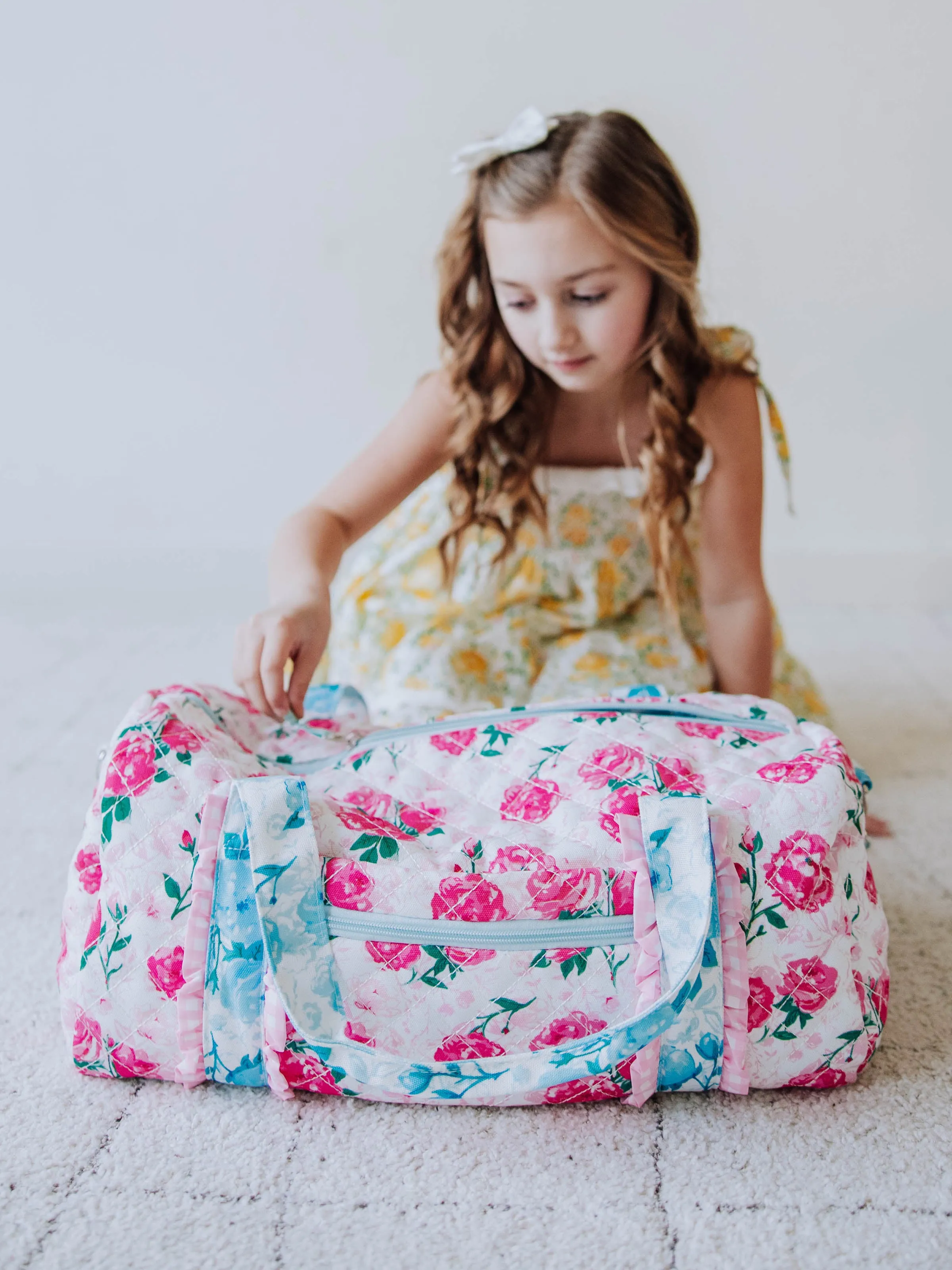 Everyday Duffle - Raspberry Roses