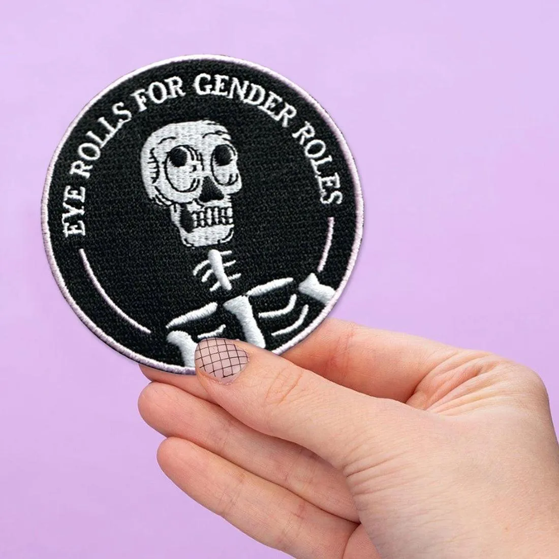 Eye Rolls for Gender Roles | Iron-On Patch