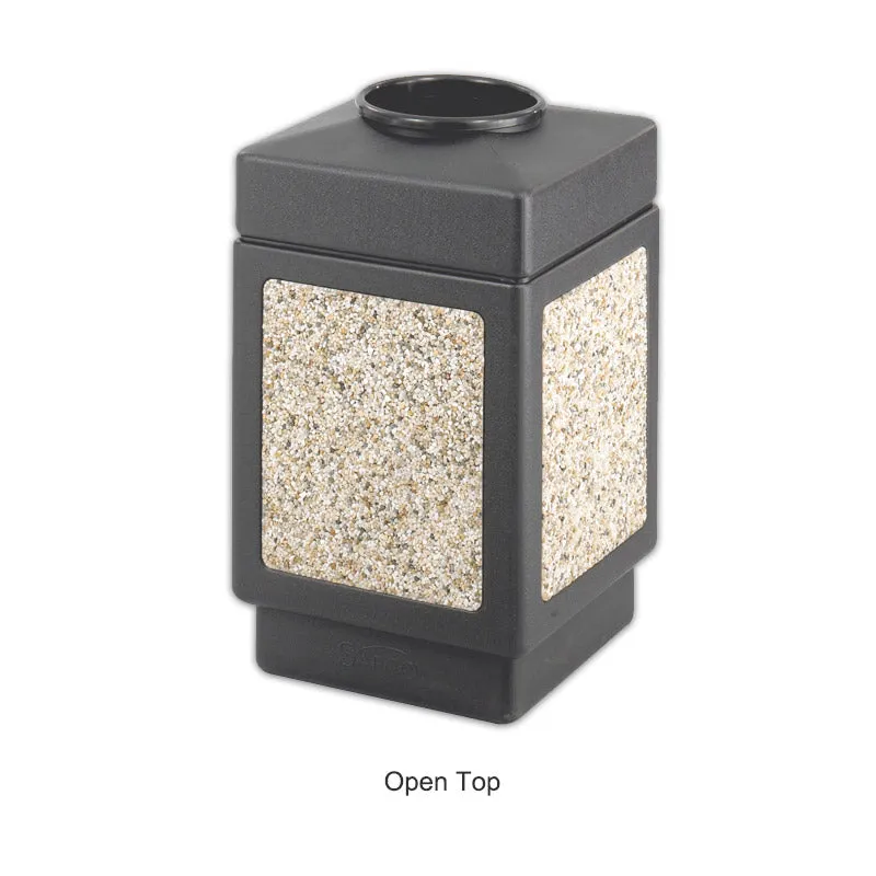Faux Gravel Indoor/Outdoor Trash Can