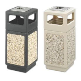 Faux Gravel Indoor/Outdoor Trash Can