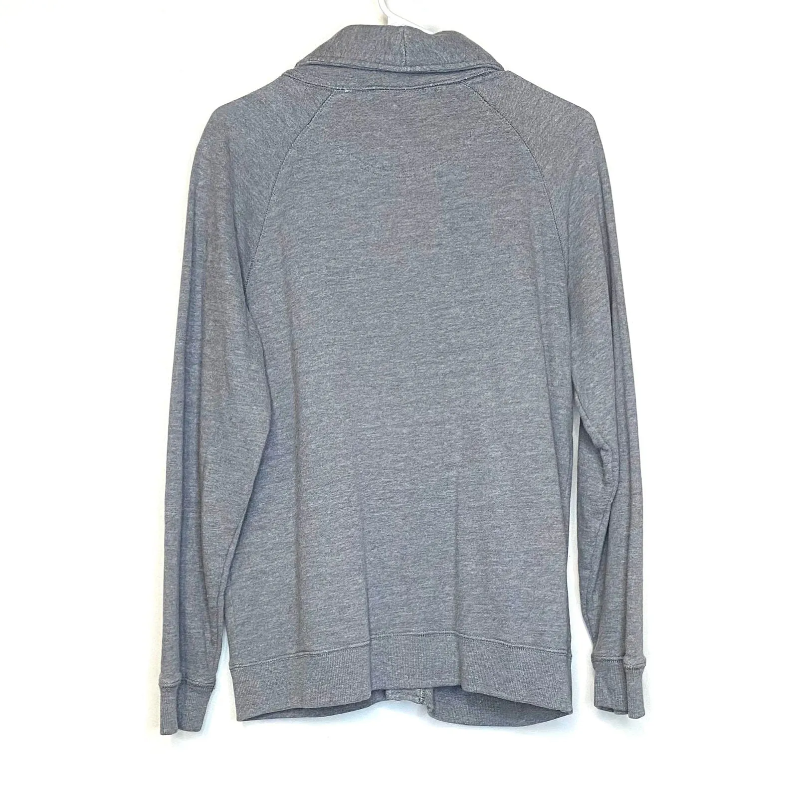 Five Four Mens Size M Gray Varsity Cardigan Button-Up Sweatshirt L/s Pre-Owned