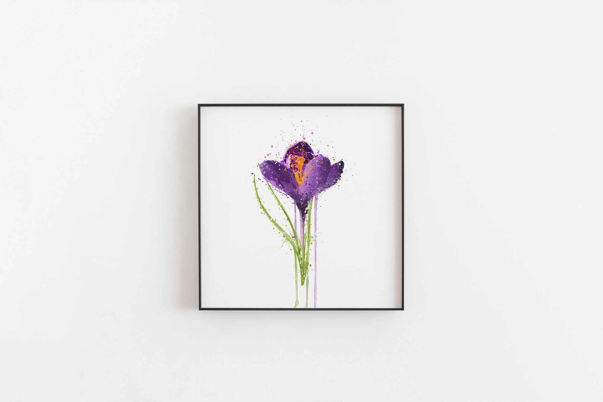Flower Wall Art Print 'Crocus'