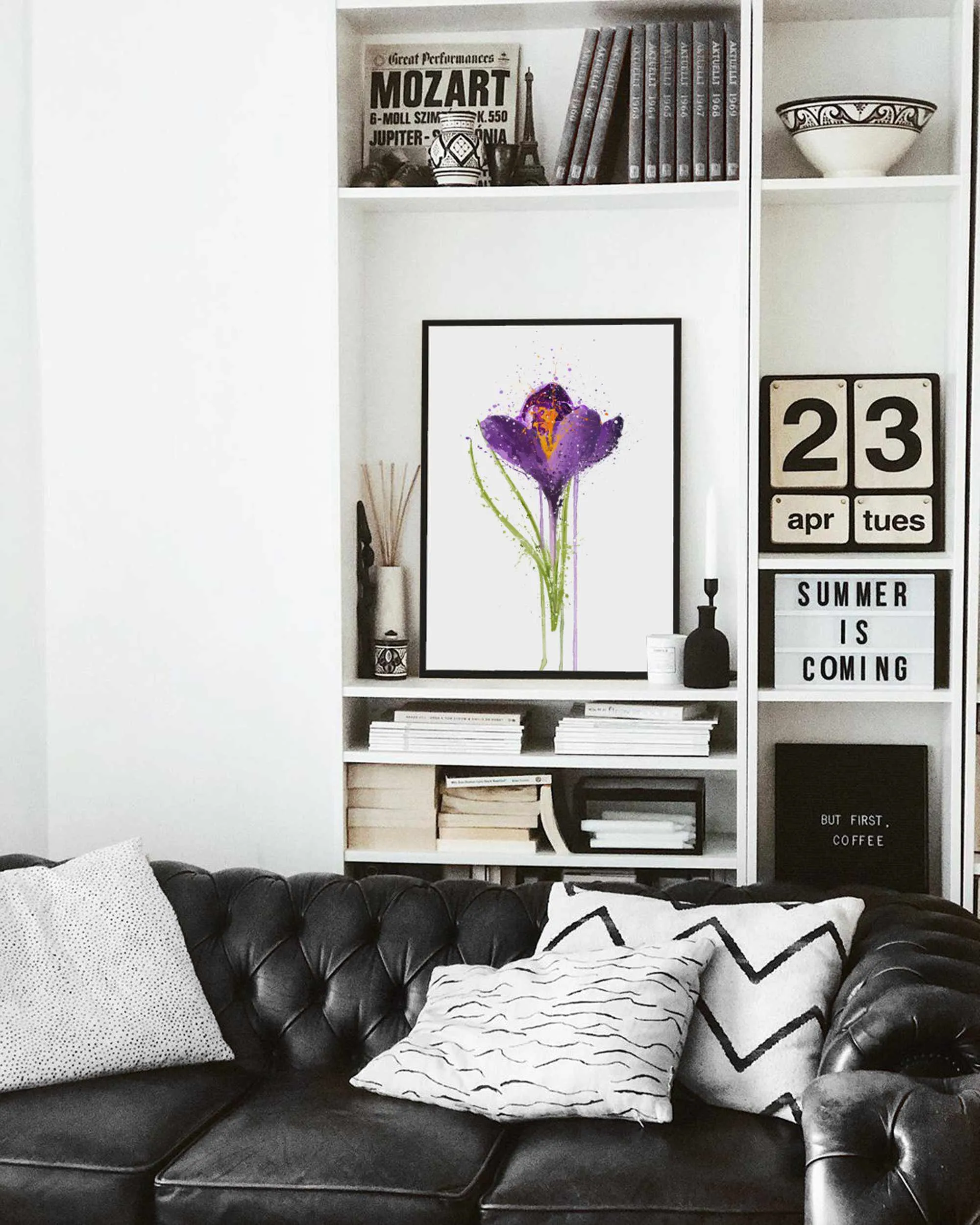 Flower Wall Art Print 'Crocus'
