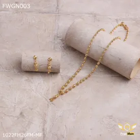 Freemen 1gm Balls Delicate Necklace With Earring for women - FWGN03
