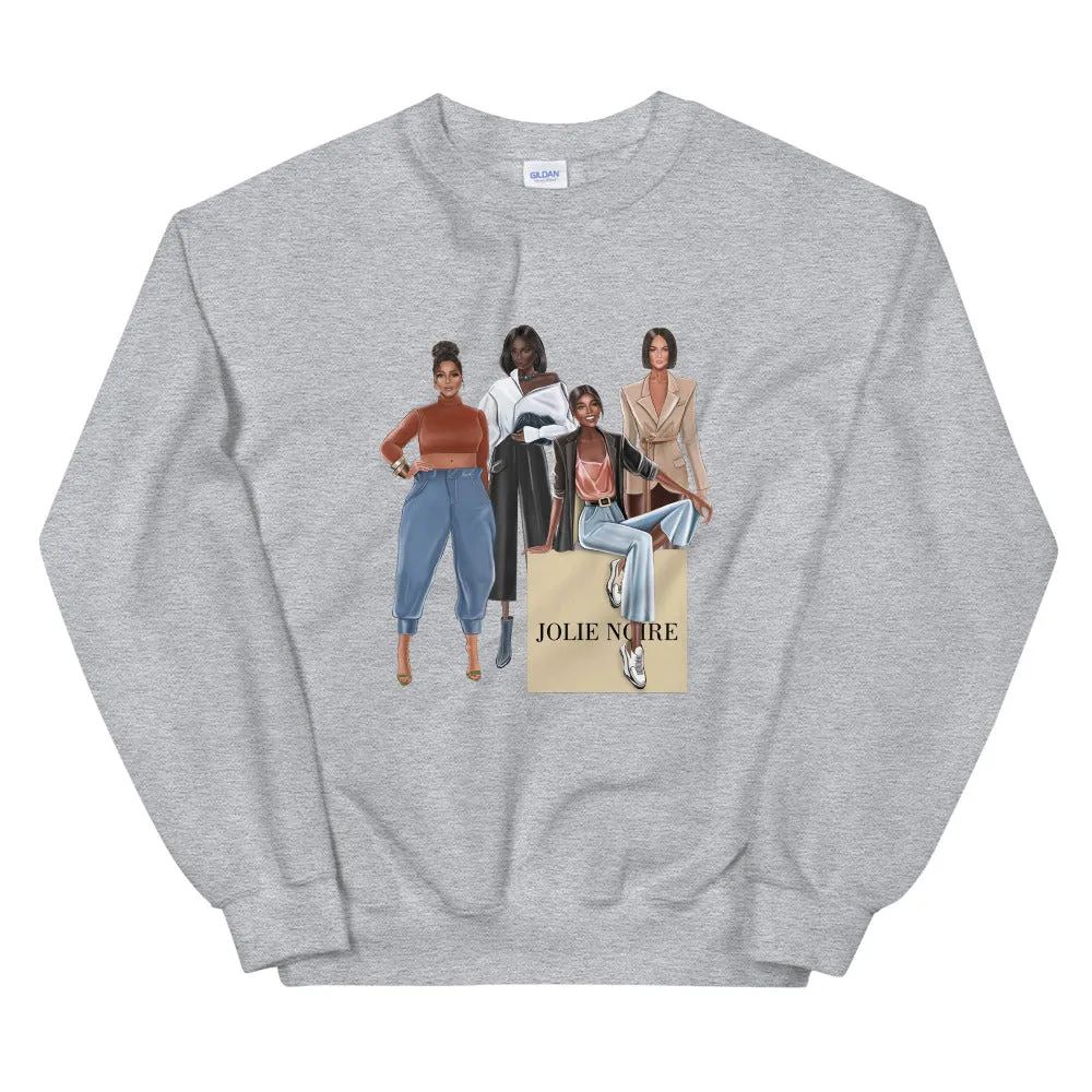 Girlfriends Sweatshirt- Gray
