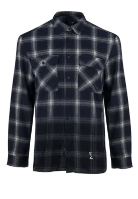 GRADIENT SHIRT NAVY & GREY