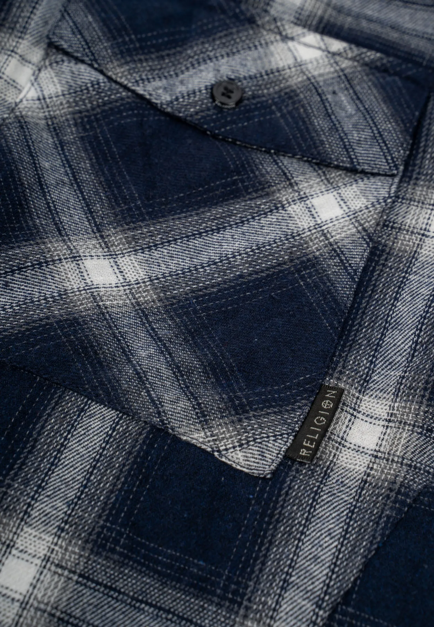 GRADIENT SHIRT NAVY & GREY
