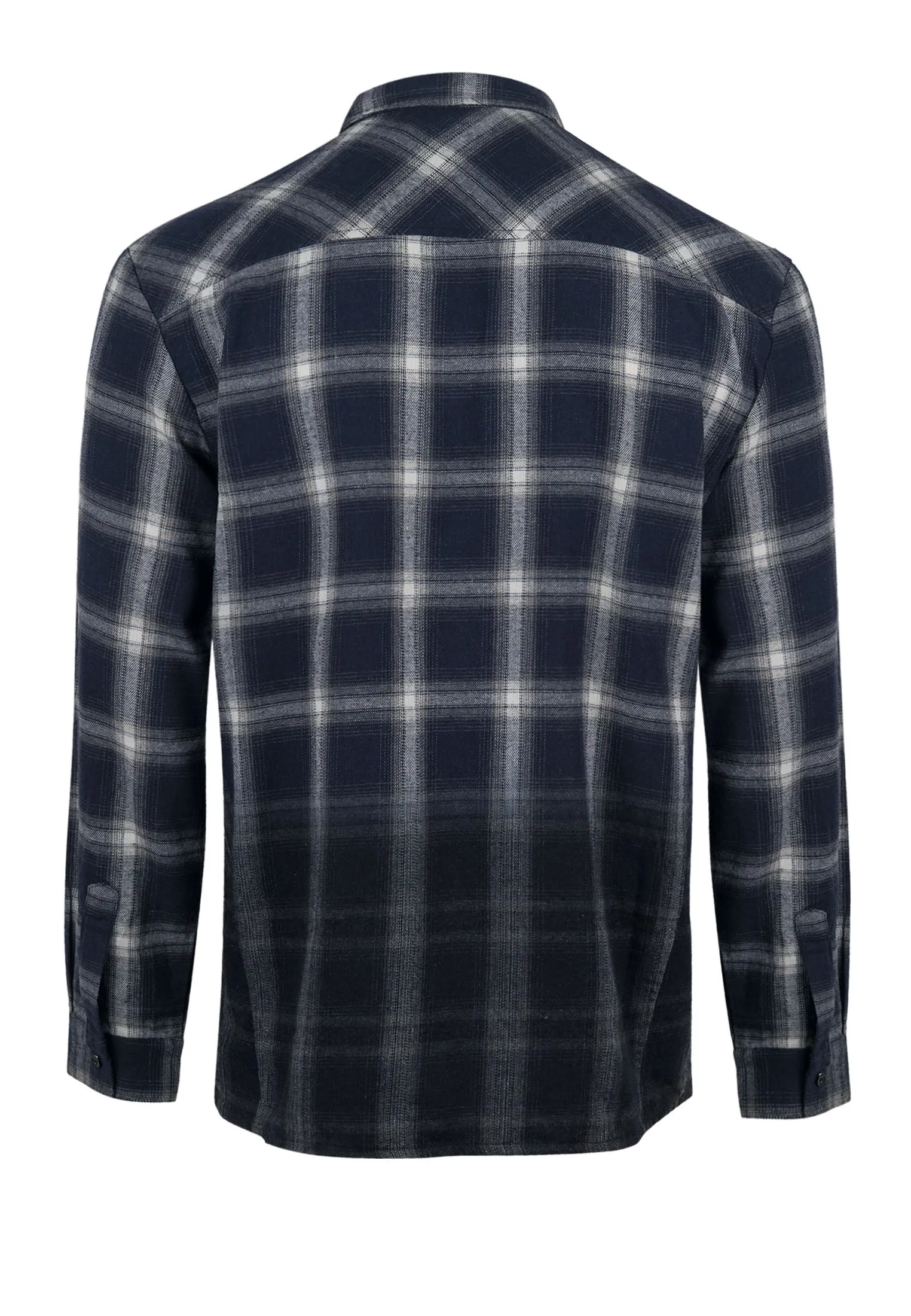 GRADIENT SHIRT NAVY & GREY