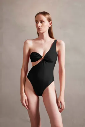 Holiday One-Shoulder Swimsuit
