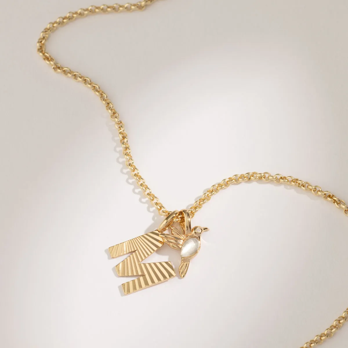 Hummingbird Gemstone Charm