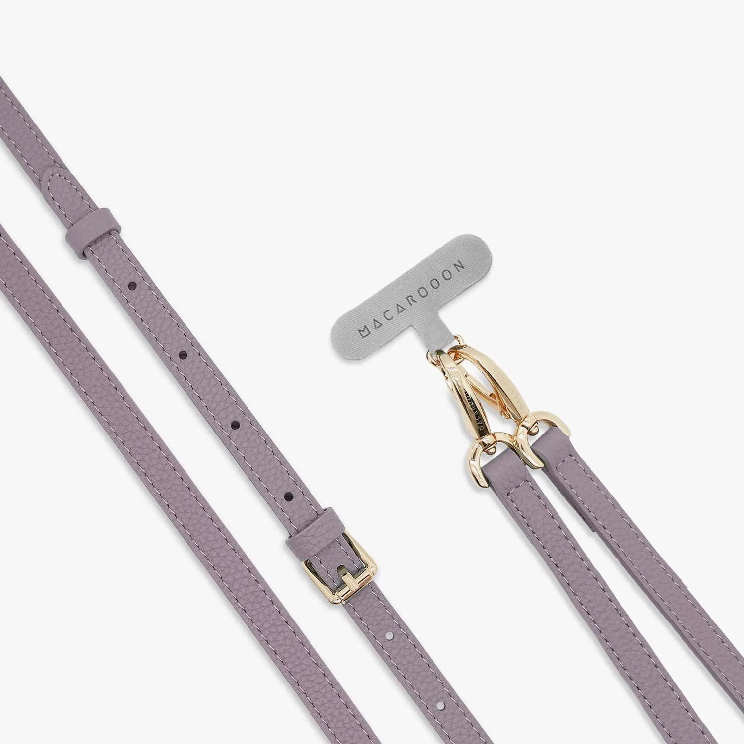 iPhone 16 Clear Case with Crossbody Leather Strap