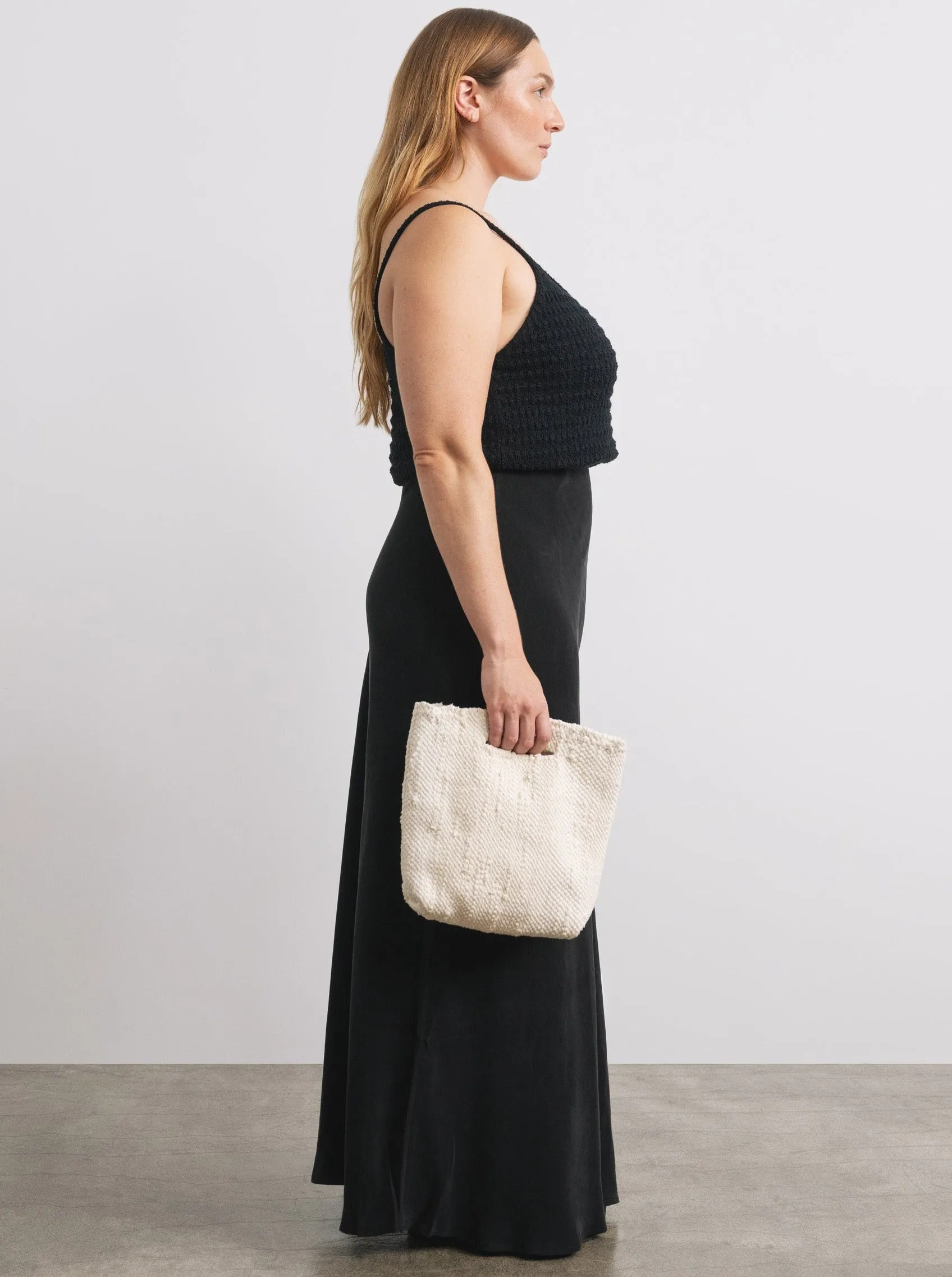 Isa Bag, Regen Silk Noil Jersey, Natural
