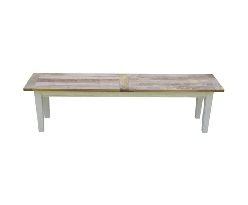 Lavasa 2pc Dining Bench Chair Seat 170cm Mango Wood Modern Farmhouse Furniture