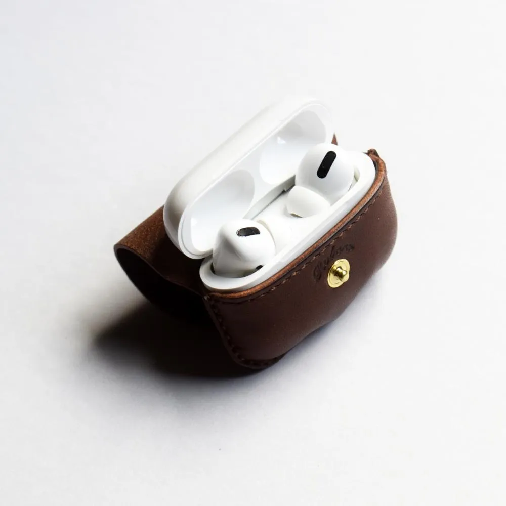Leather Factory Roberu AirPods Pro Case Dark Brown