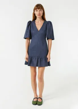 Linen Mariana Dress | Navy