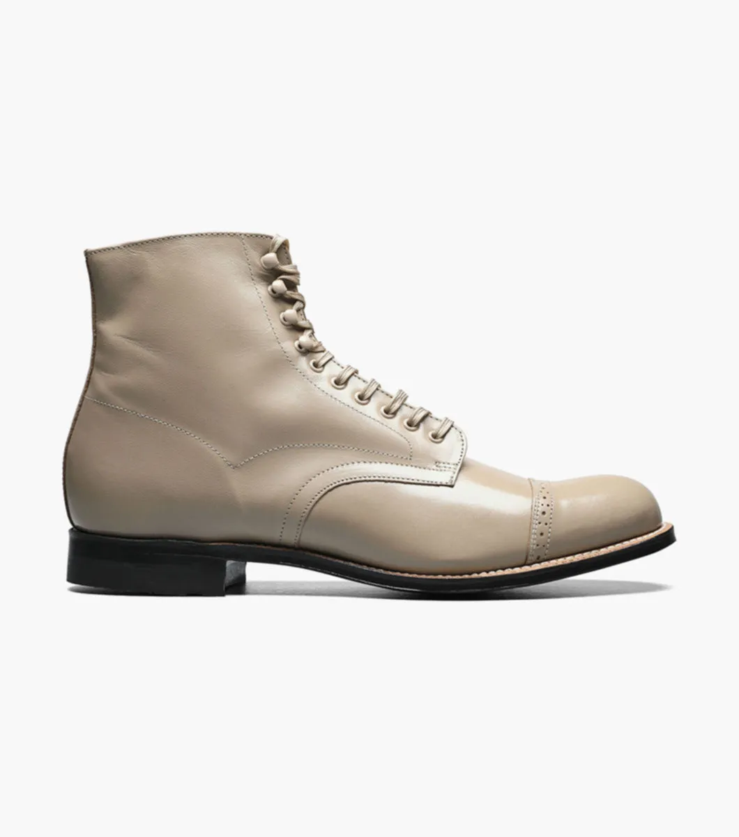 Madison Cap Toe Boot-Taupe | STACY ADAMS