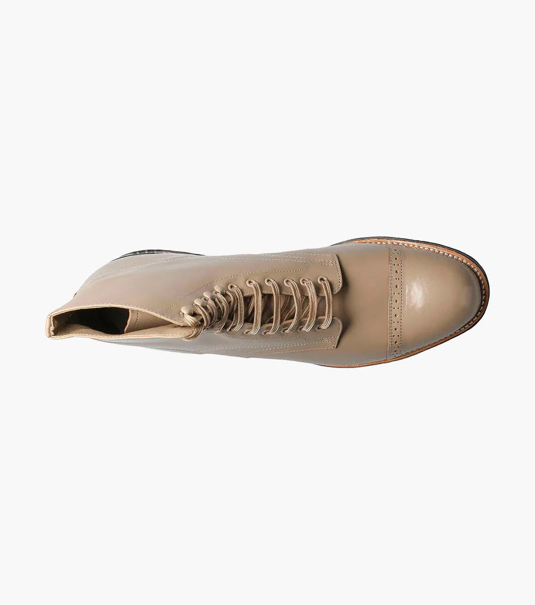 Madison Cap Toe Boot-Taupe | STACY ADAMS