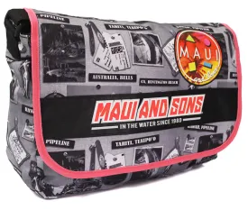 MAMG967 Messenger Juvenil Estampado Periódico Maui And Sons
