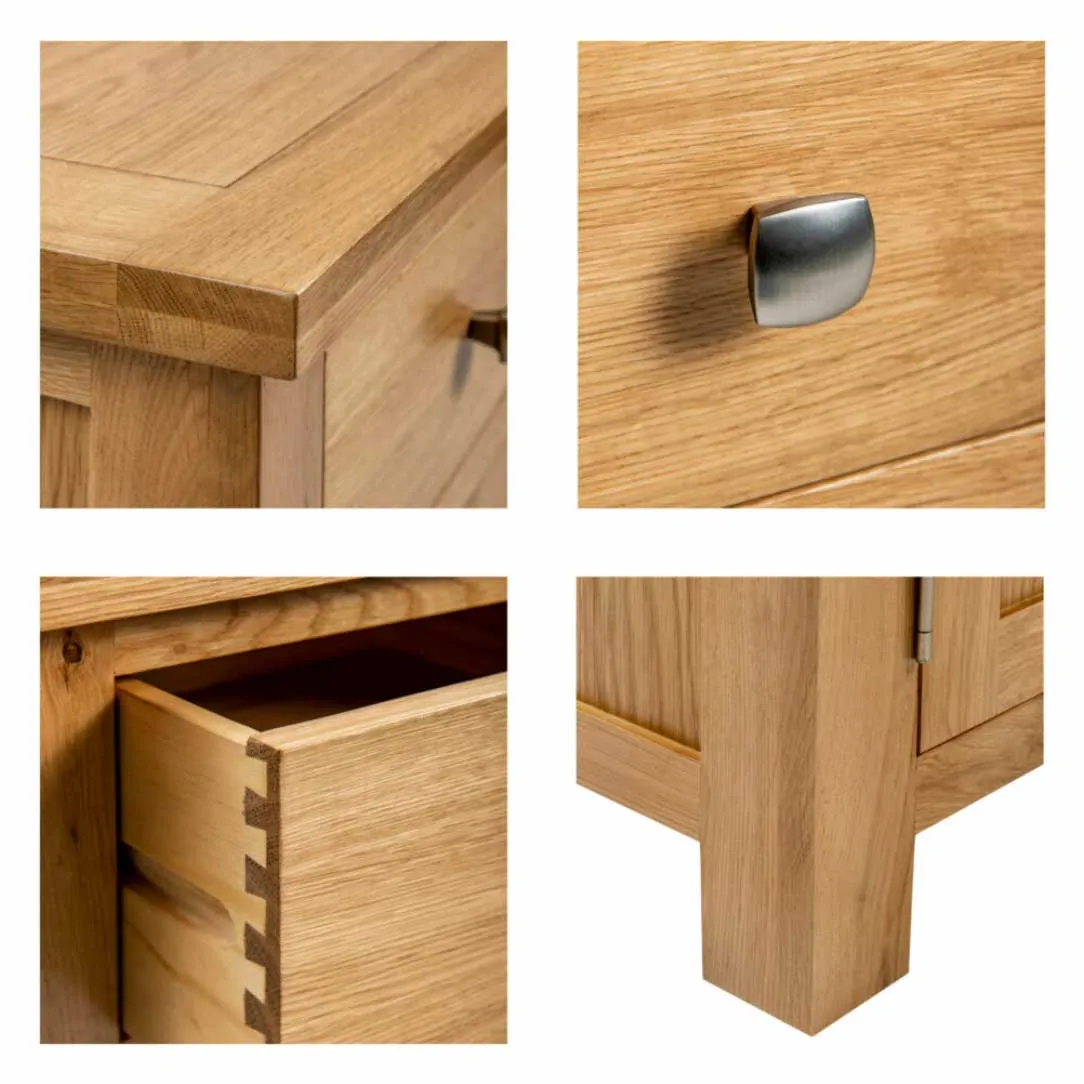 Manor Collection Dorset Oak 1 Drawer Console Table
