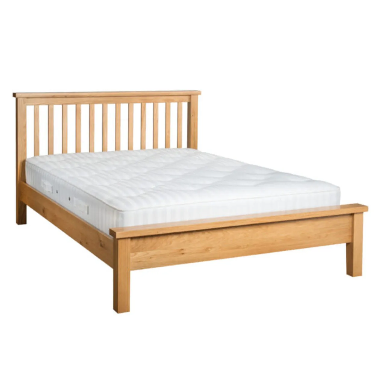 Manor Collection Dorset Oak 5′ Slatted Bed with Top Cap