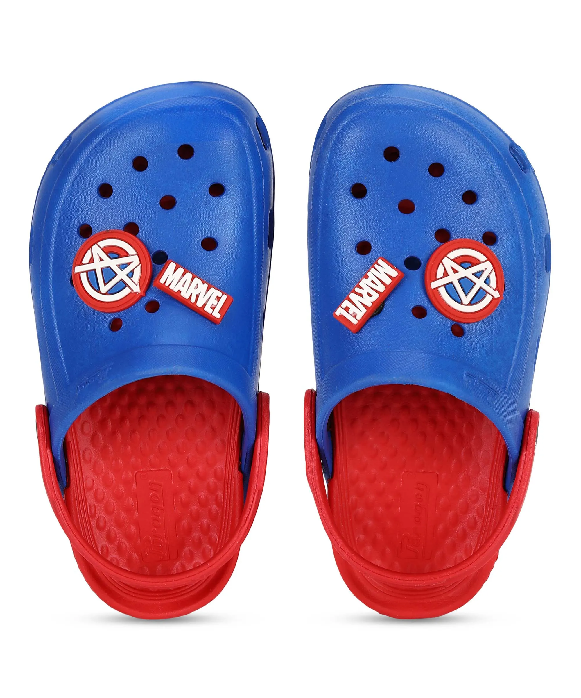 Marvel Captain America EVMK8013K Kids' Casual Clogs | Stylish Clogs for Kids with Durable Anti-Skid Sole, Cushioned Foot Support & Sturdy Build | Ideal for Outdoor Use