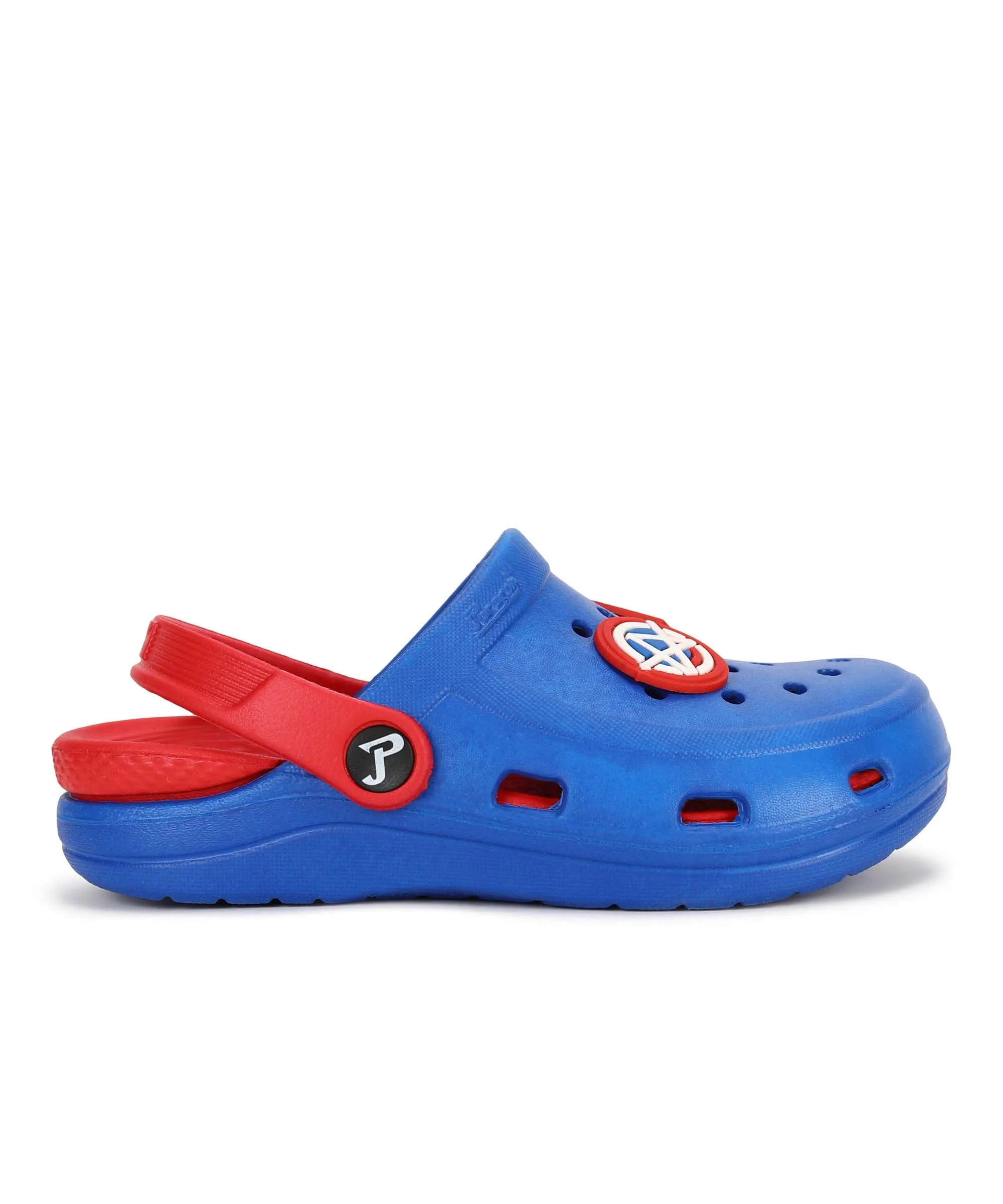 Marvel Captain America EVMK8013K Kids' Casual Clogs | Stylish Clogs for Kids with Durable Anti-Skid Sole, Cushioned Foot Support & Sturdy Build | Ideal for Outdoor Use