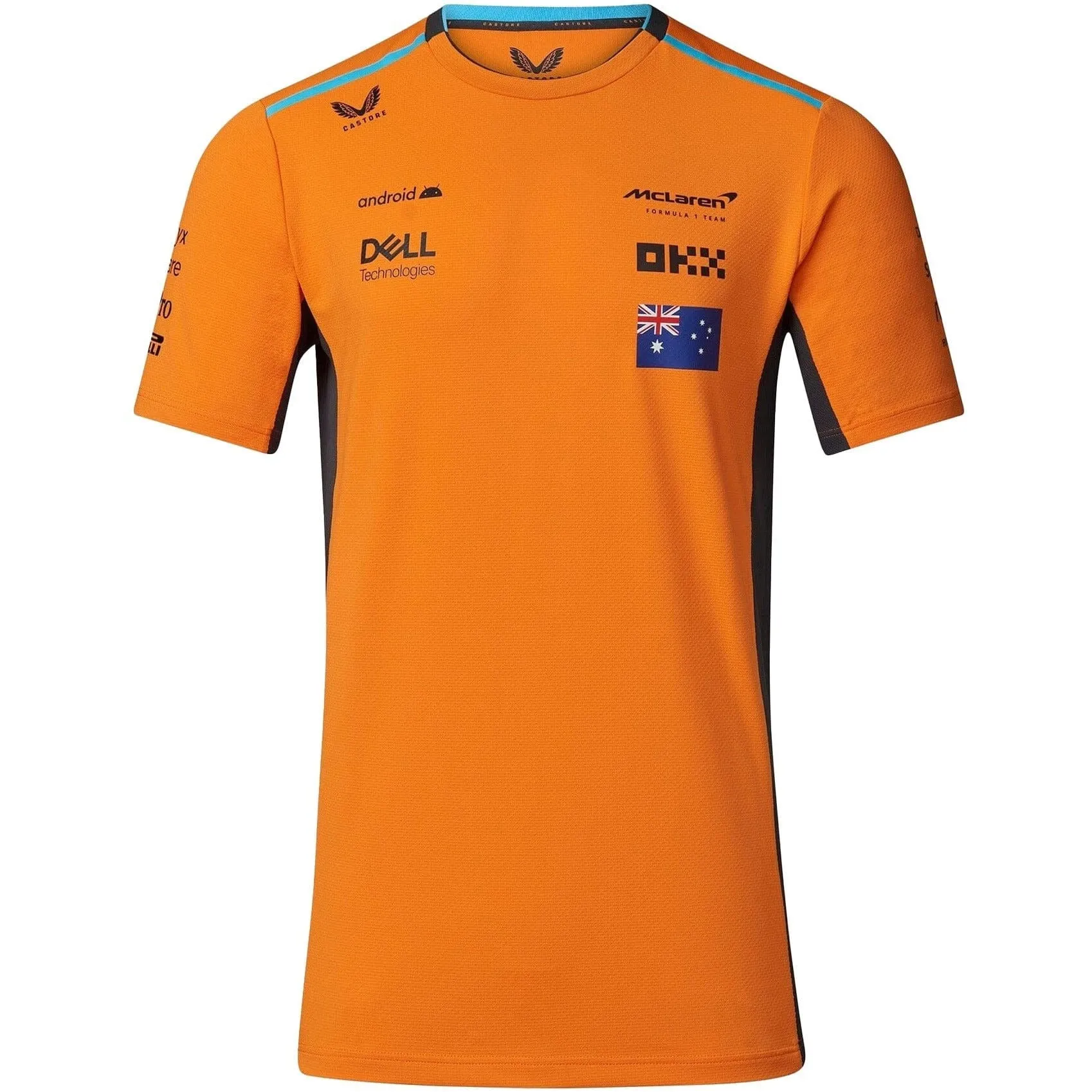 McLaren F1 Men's 2023 Oscar Piastri Team Replica Set Up T-Shirt - Papaya/Phantom