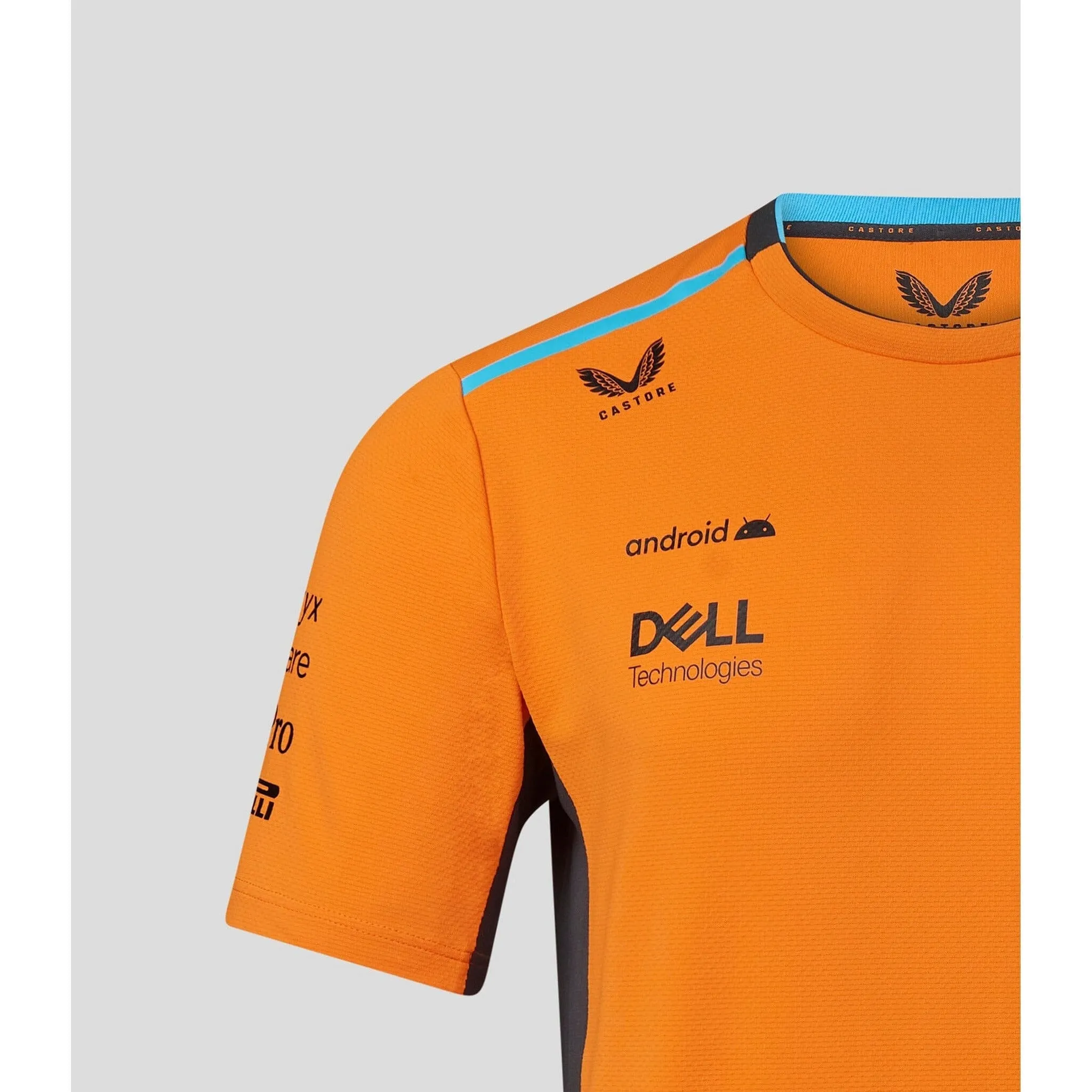 McLaren F1 Men's 2023 Oscar Piastri Team Replica Set Up T-Shirt - Papaya/Phantom
