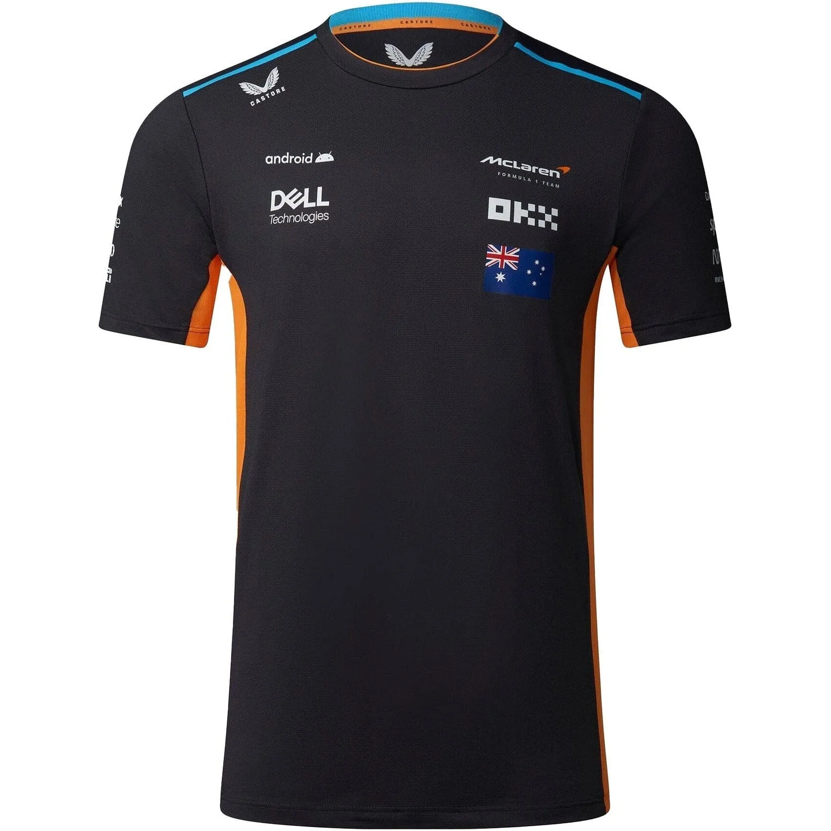 McLaren F1 Men's 2023 Oscar Piastri Team Replica Set Up T-Shirt - Papaya/Phantom