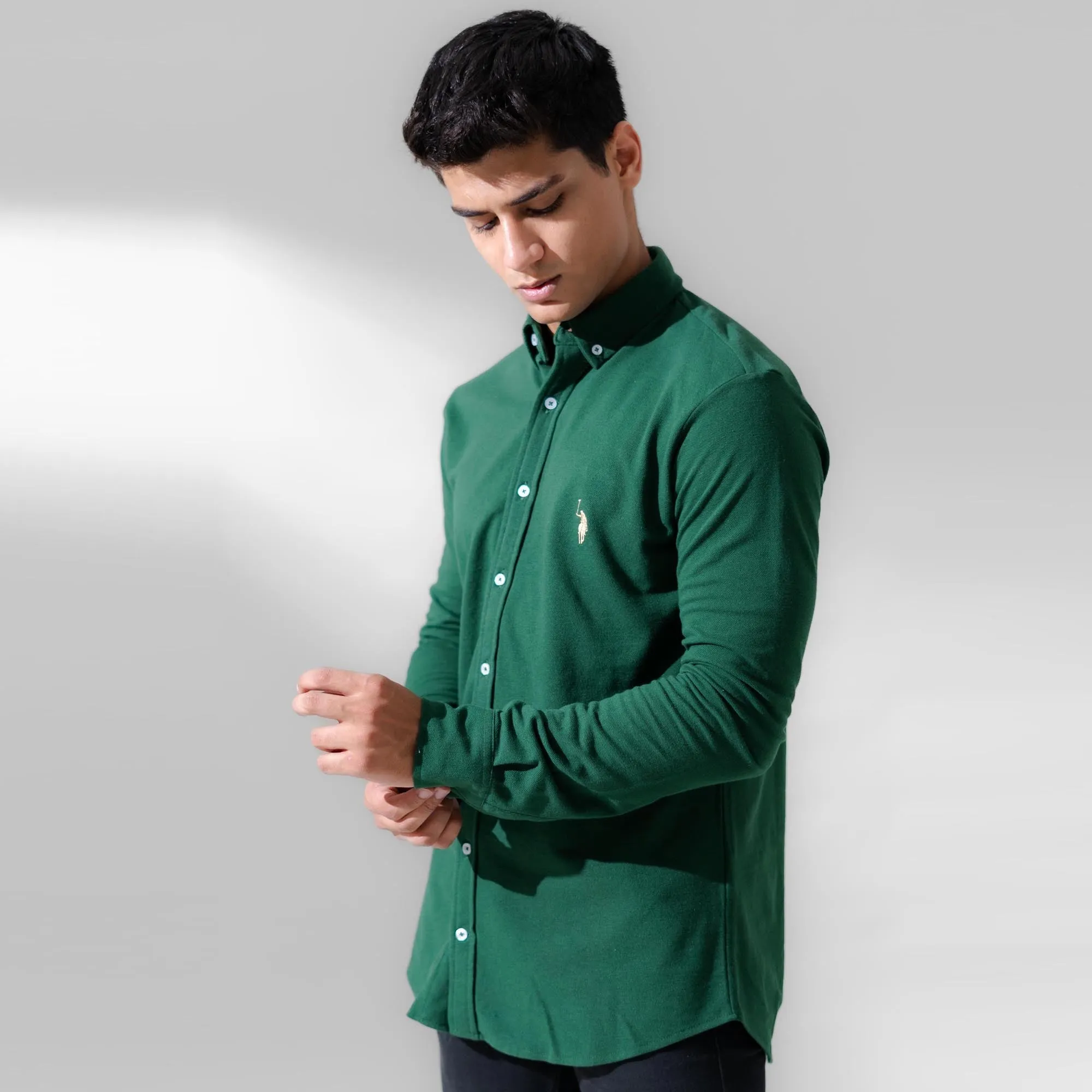 Polo Republica Men's Essentials Knitted Casual Shirt