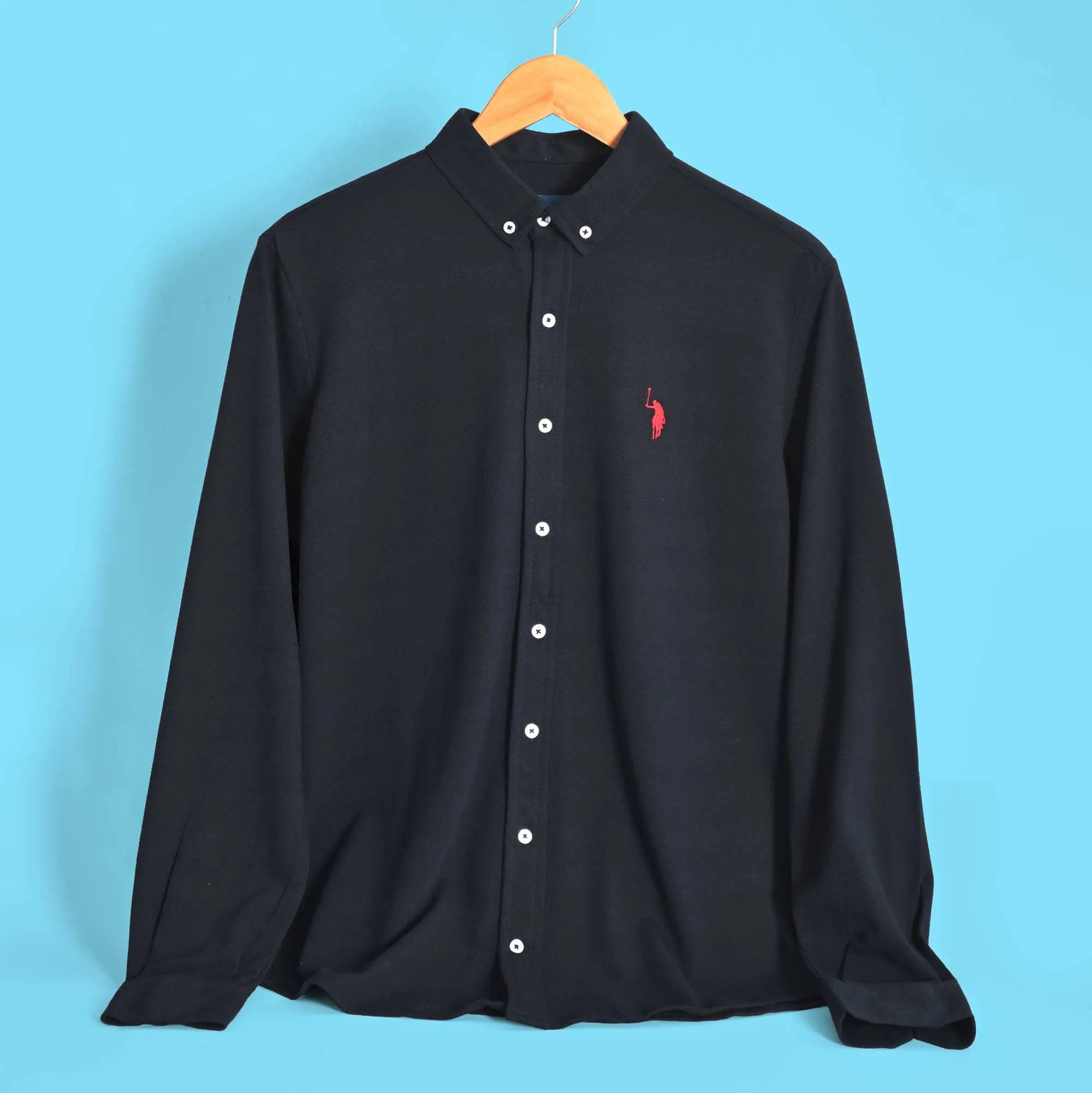 Polo Republica Men's Essentials Knitted Casual Shirt