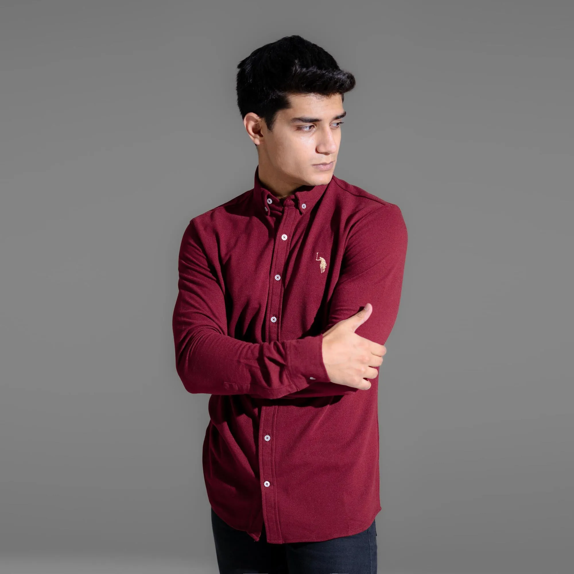 Polo Republica Men's Essentials Knitted Casual Shirt