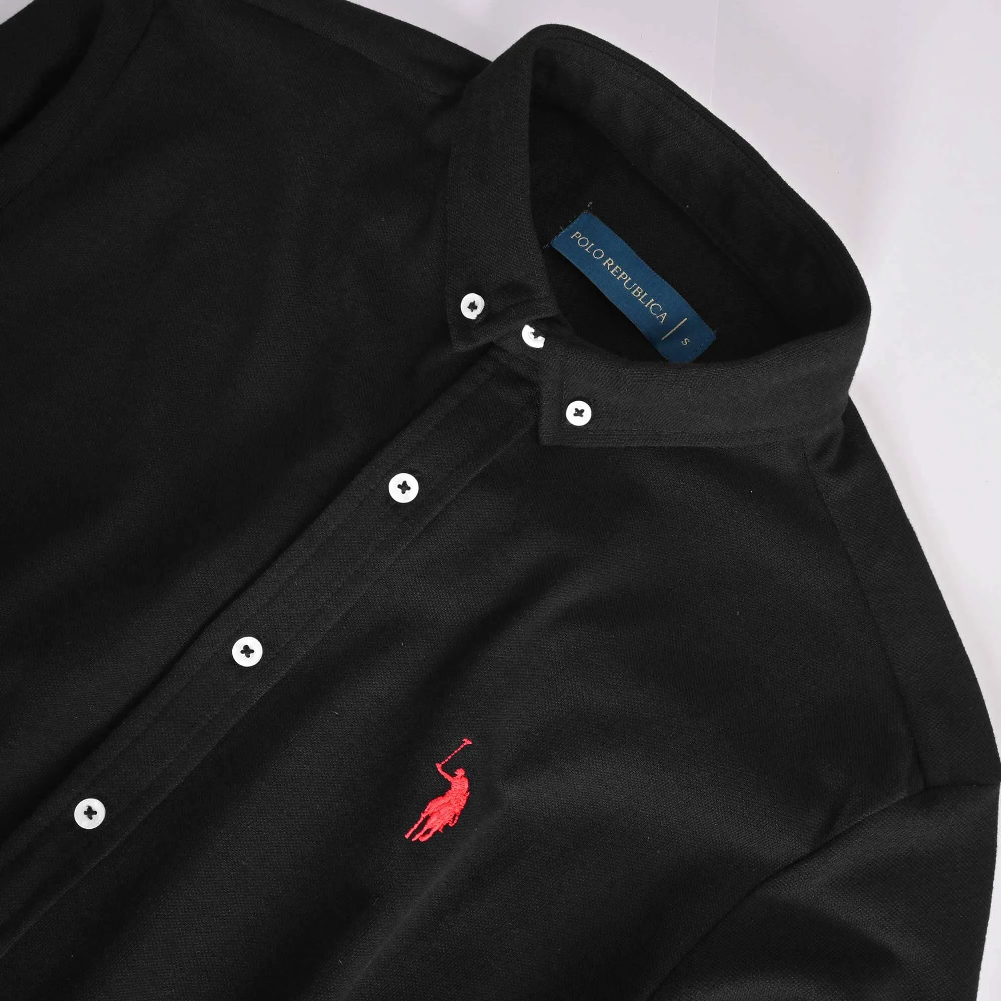 Polo Republica Men's Essentials Knitted Casual Shirt