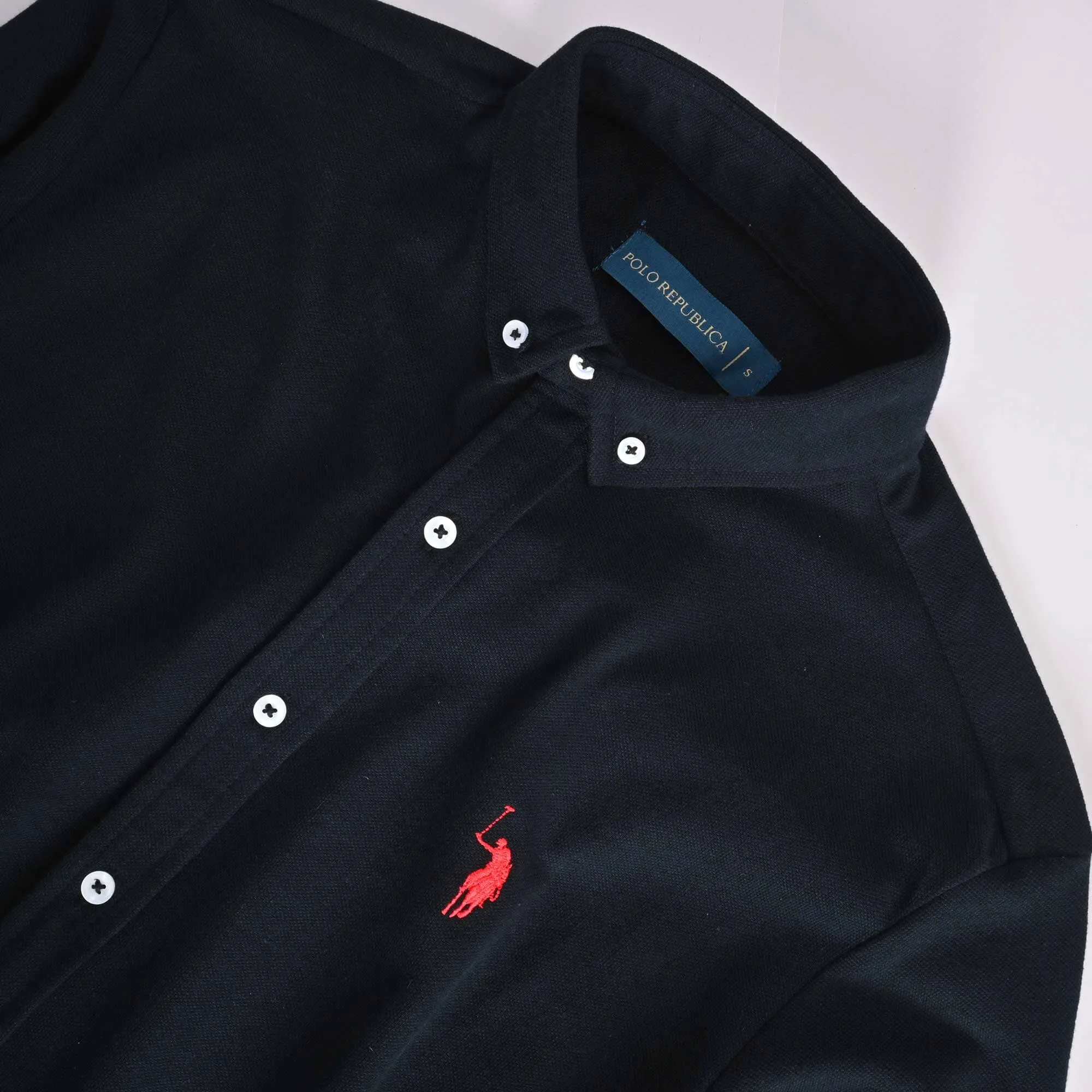 Polo Republica Men's Essentials Knitted Casual Shirt