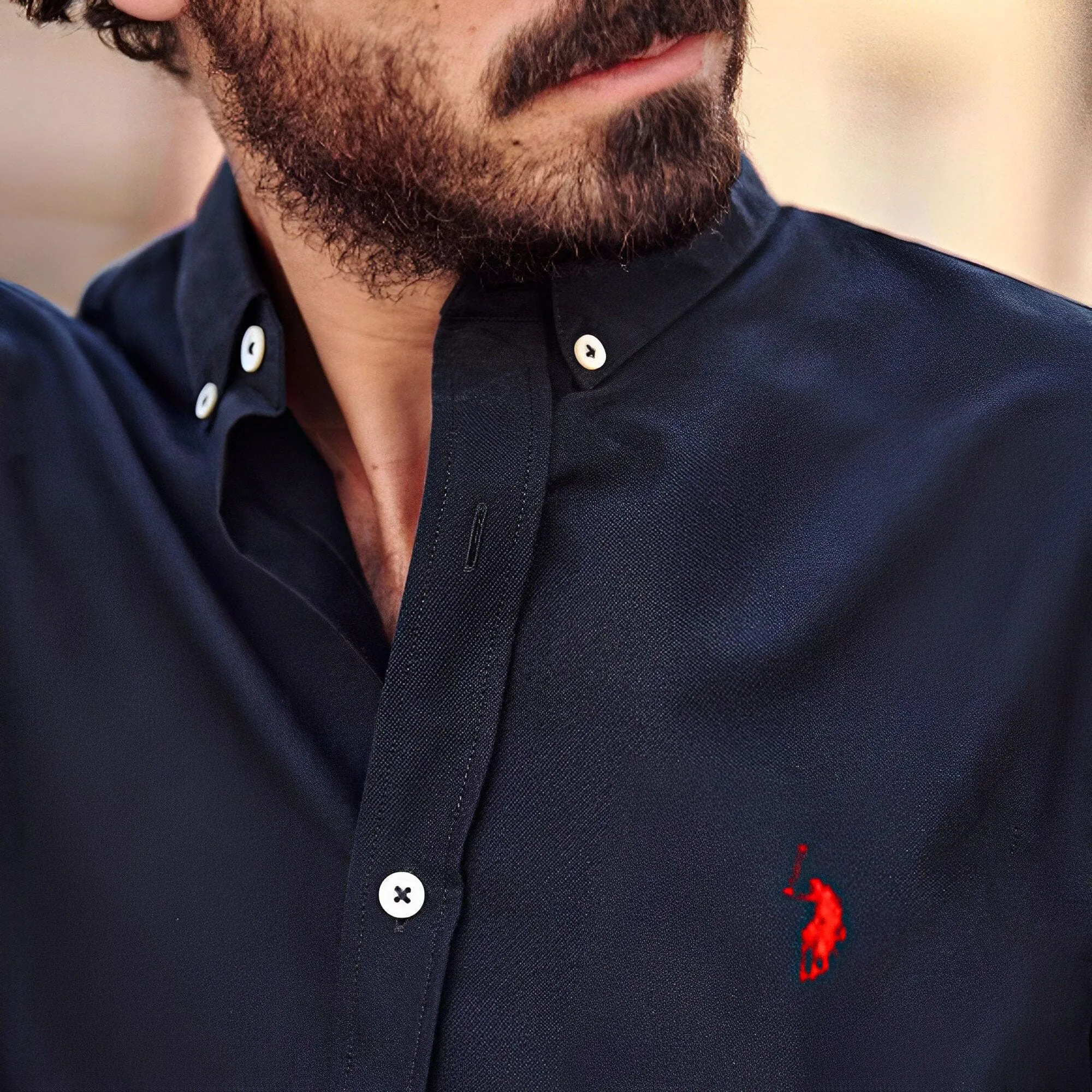Polo Republica Men's Essentials Knitted Casual Shirt