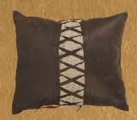 "El Dorado" Western Cowhide Print Accent Pillow