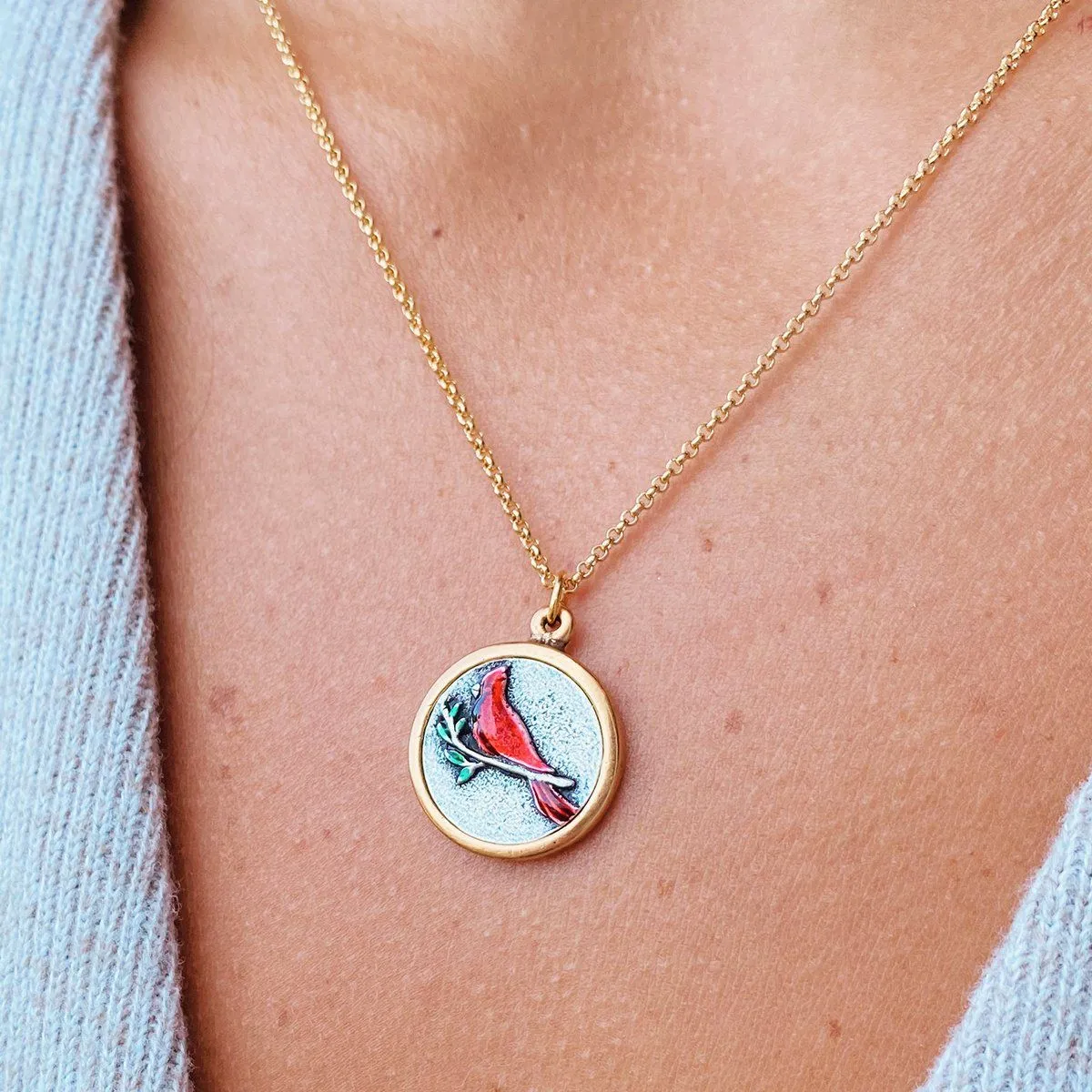 Red Cardinal Necklace