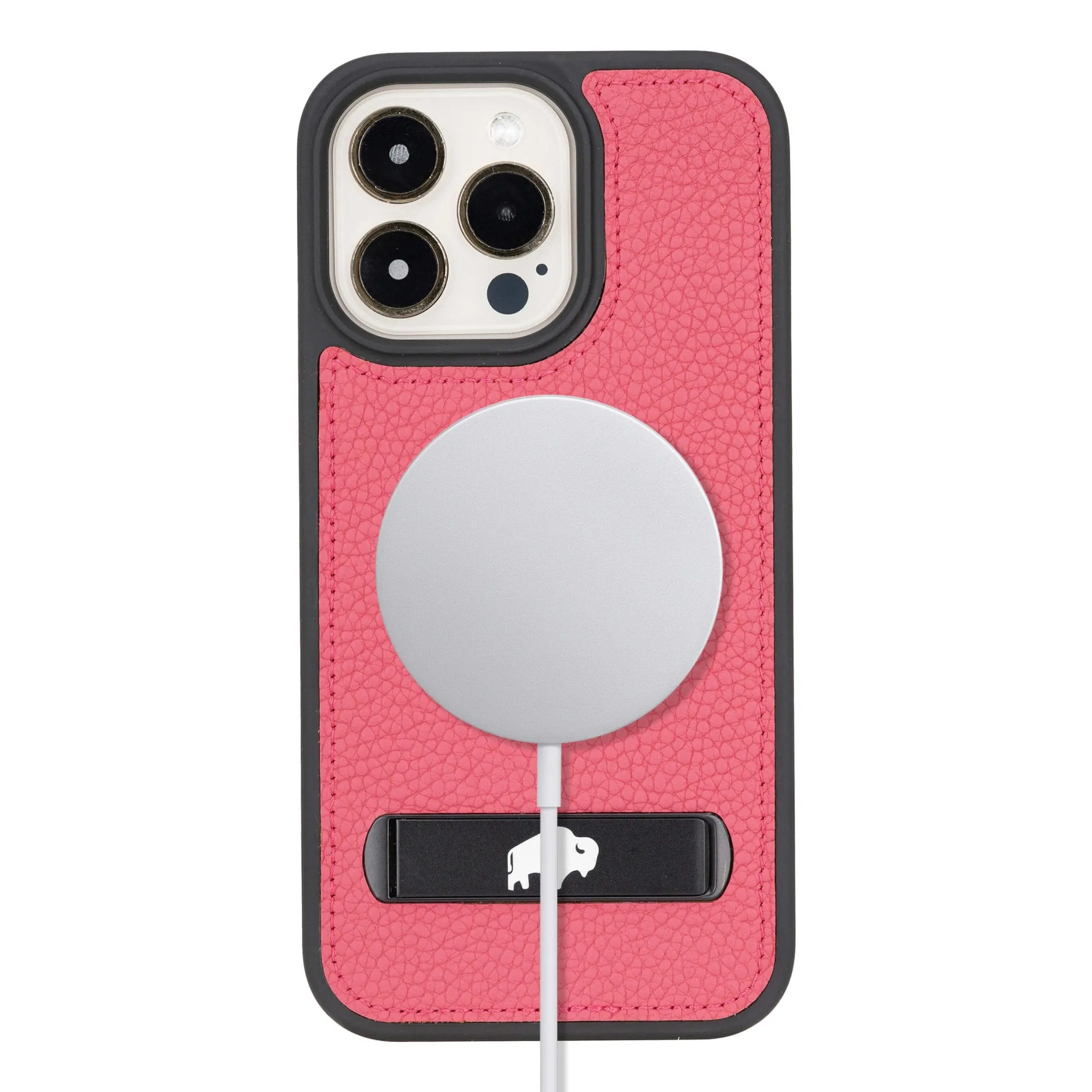 Reed iPhone 15 Pro Max Snap-On with Stand Case, Fuchsia