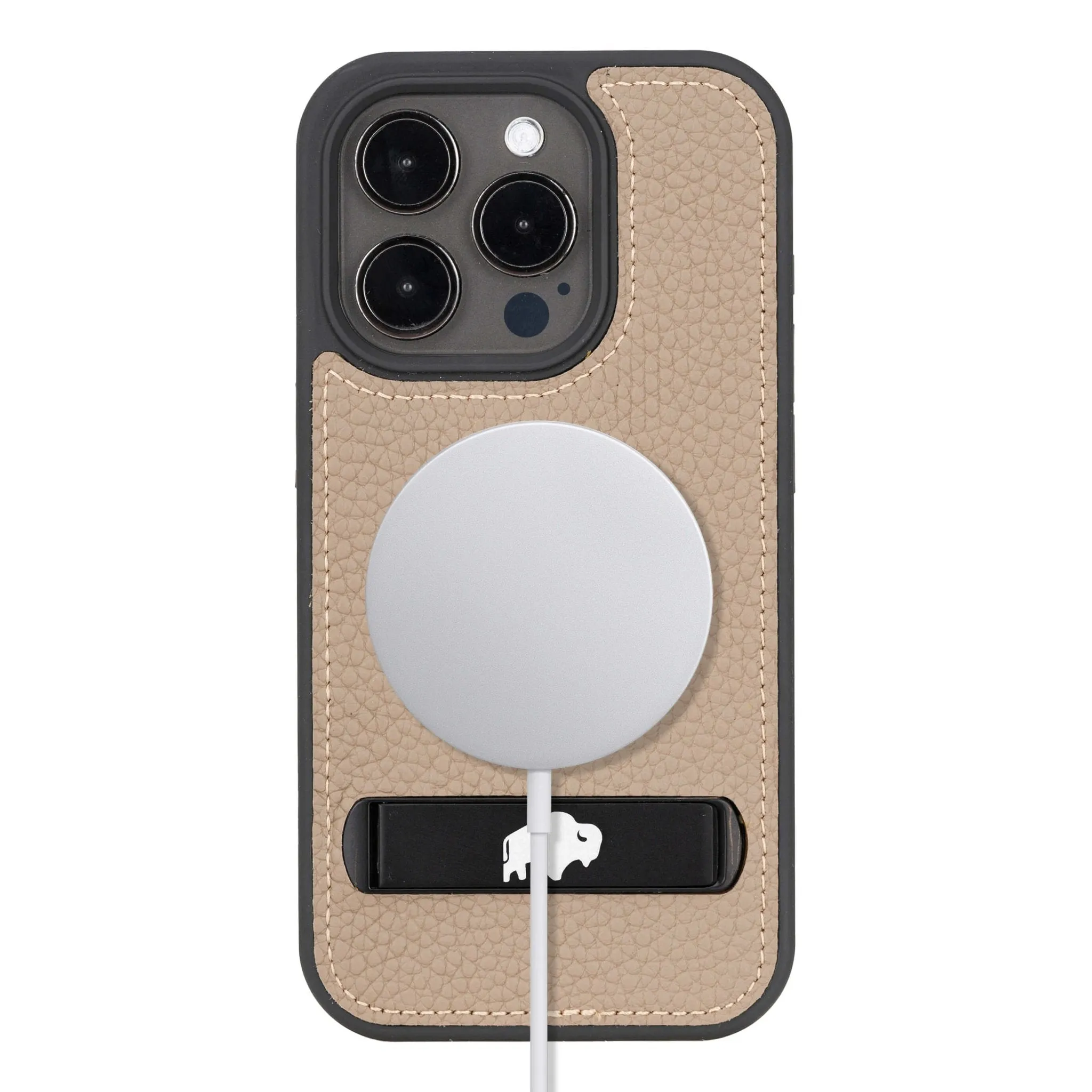 Reed iPhone 15 PRO Snap-On with Stand Case, Grey