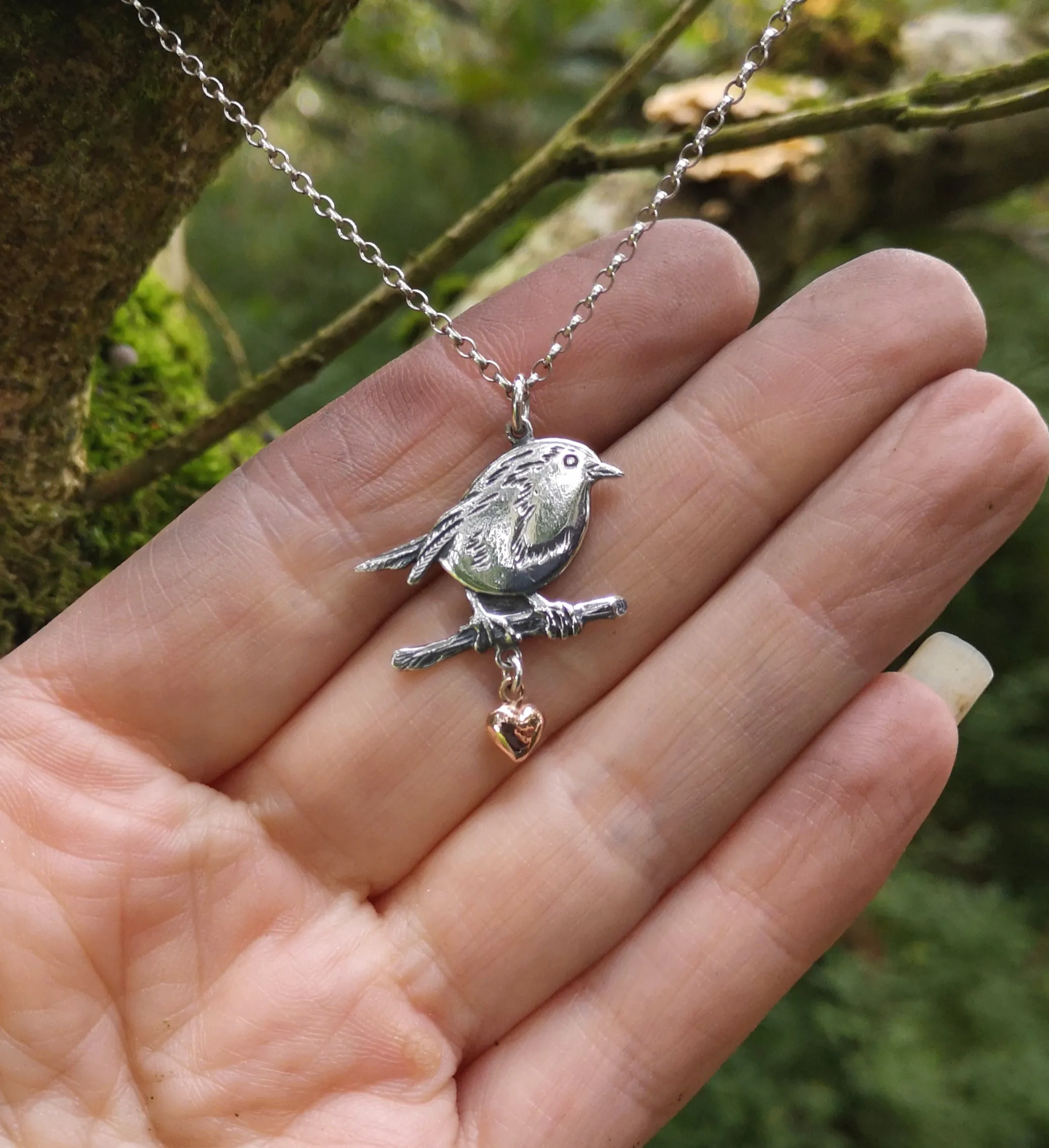 Robin Red Breast Pendant, An Spideog