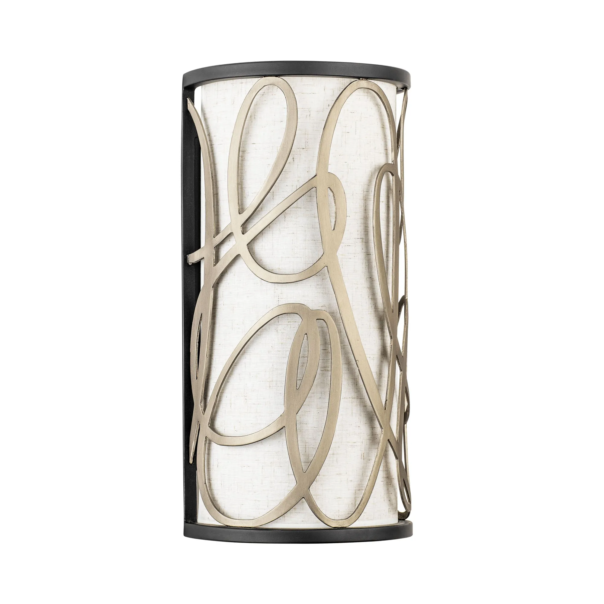 Scribble 381W02MBAR 2-Light Wall Sconce - Matte Black/Artifact