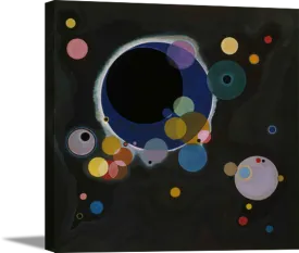 Several Circles | Wassily Kandinsky Masters Classic Art in Gallery Wrapped Canvas | Various Sizes