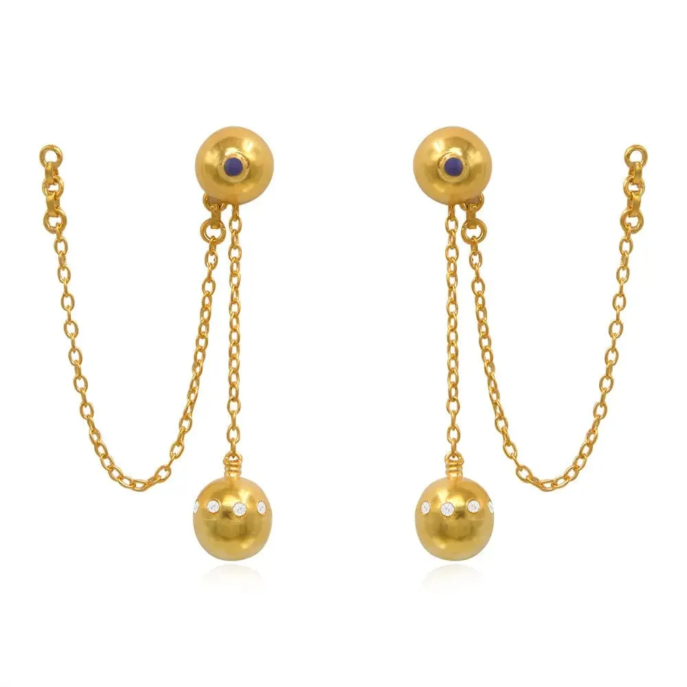 Silver 3-in-1 Earring