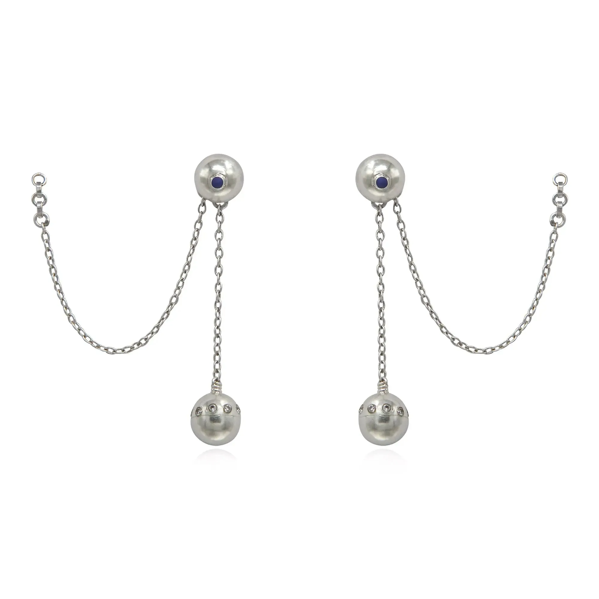 Silver 3-in-1 Earring
