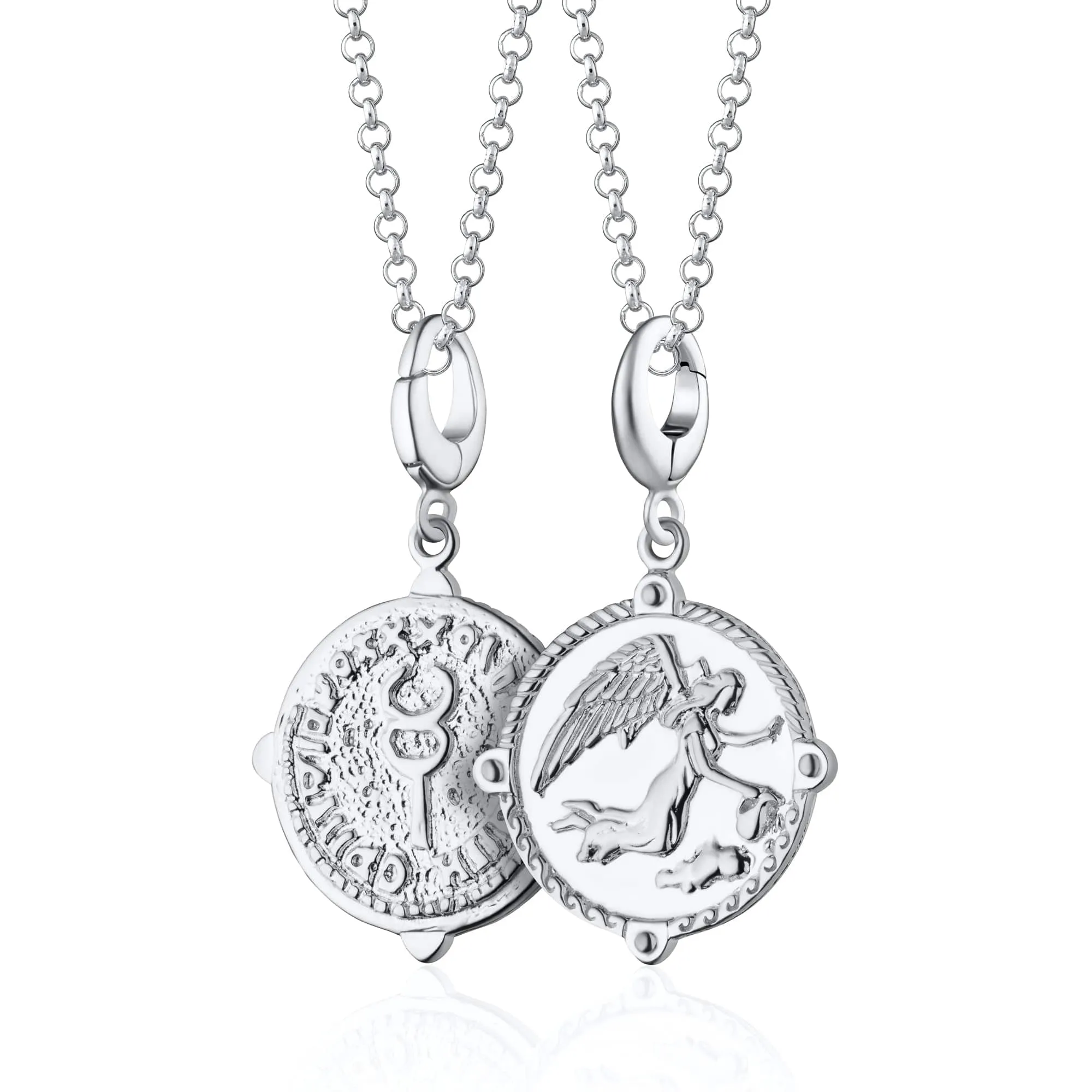Silver Goddess of Communication Iris Necklace