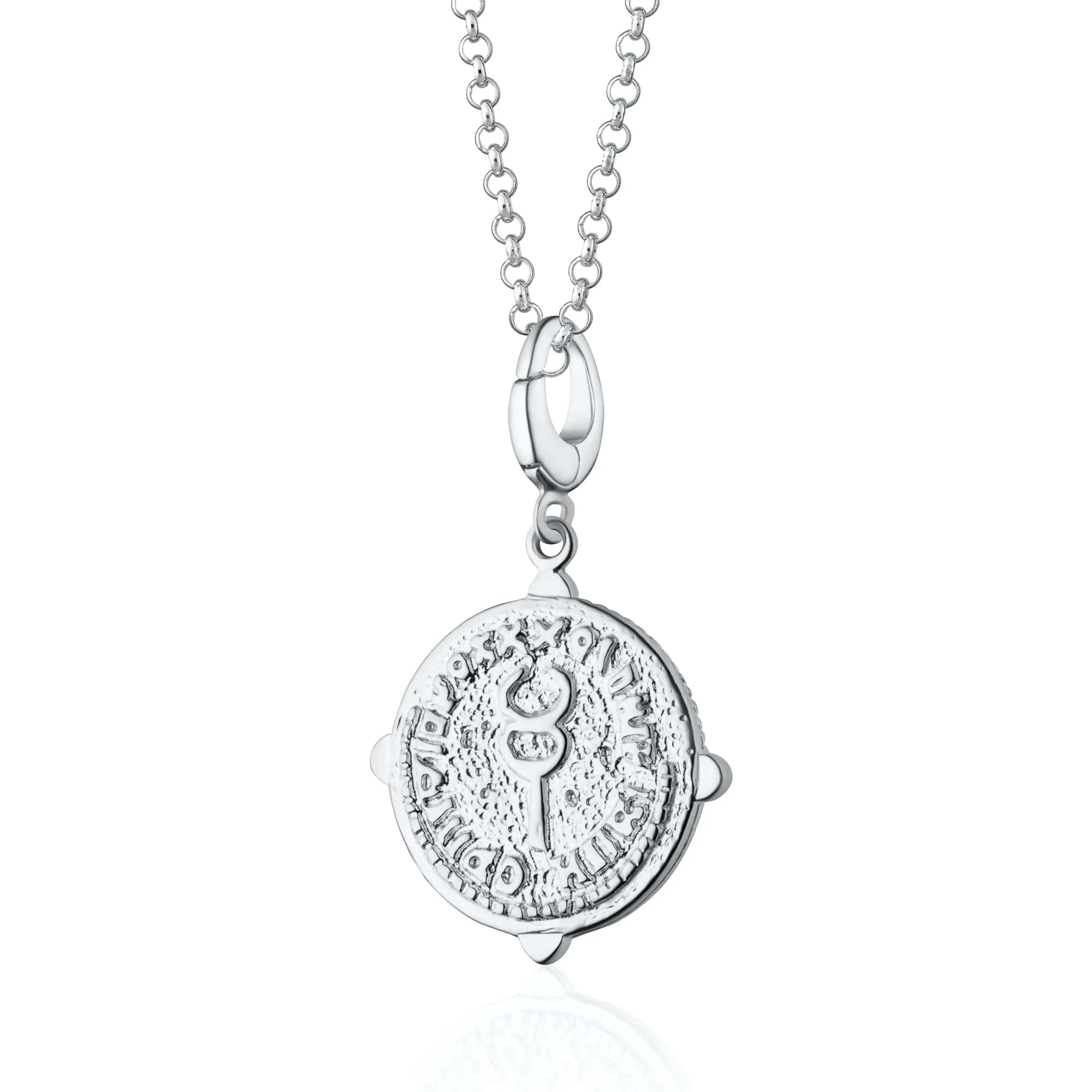 Silver Goddess of Communication Iris Necklace