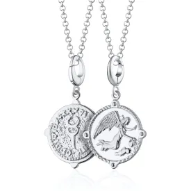 Silver Goddess of Communication Iris Necklace