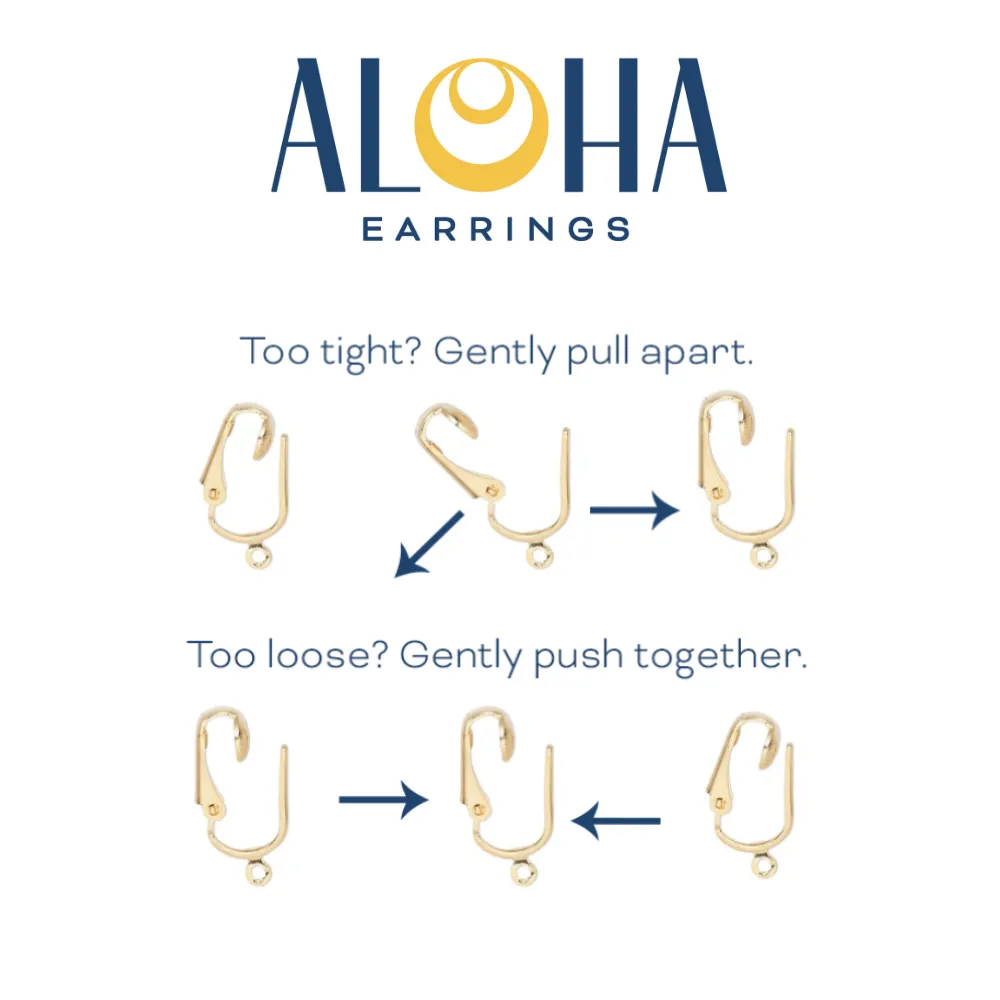 Silver Modern Drops Clip On Dangling Earrings